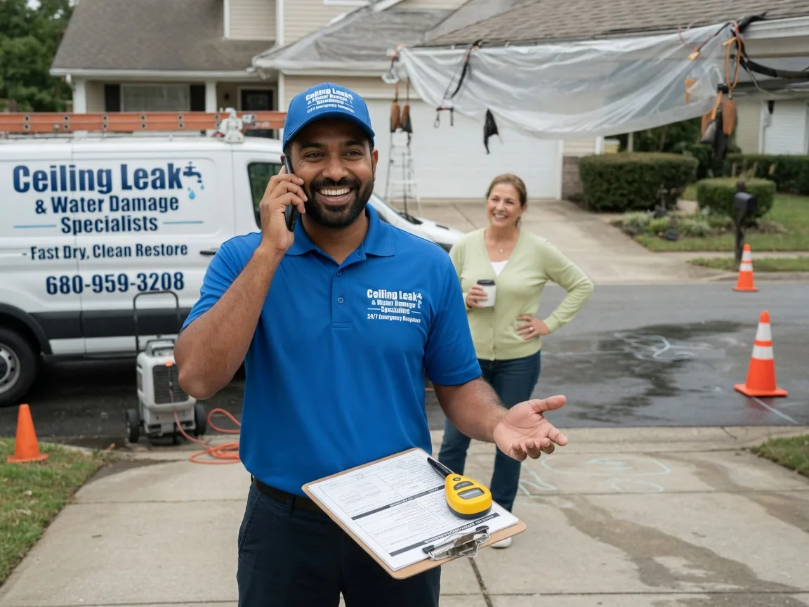 Ceiling Leak Cleanup Pilot Mountain, NC FAQs